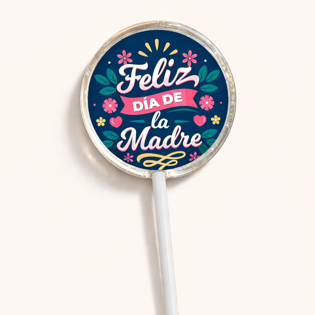 PALETAS DE CARAMELO PERSONALIZADAS DISEÑO #0114-5 DIA DE LAS MADRES