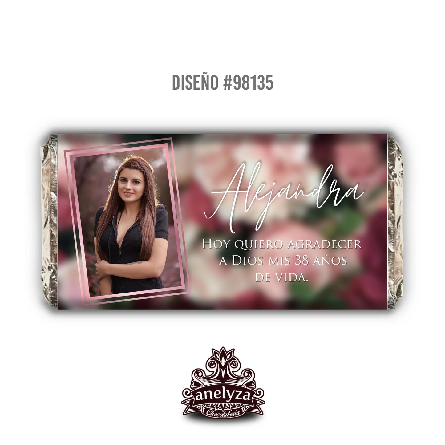 DESIGN #98135 WOMEN'S BIRTHDAY FLORAL PINK FRAME