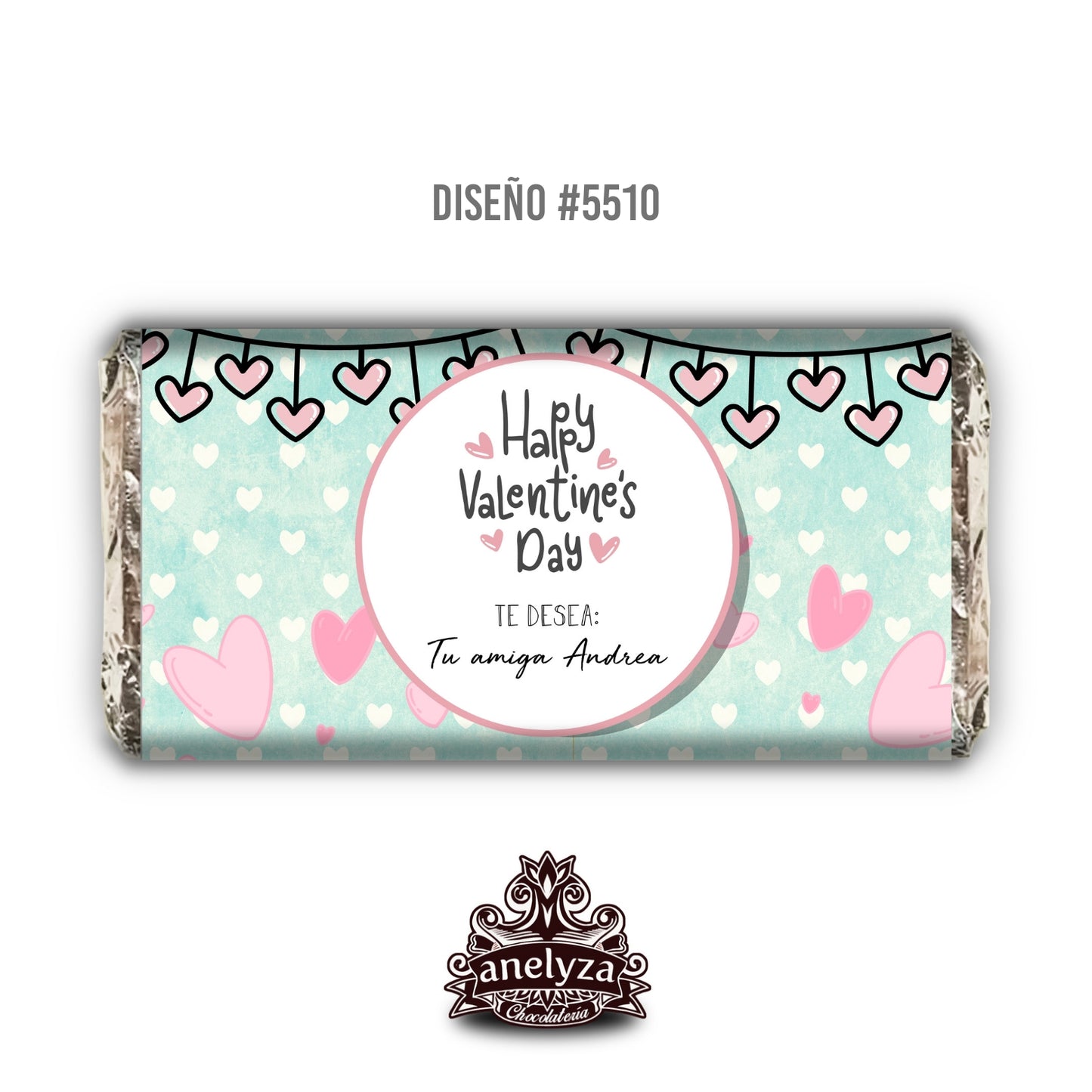 DESIGN #5510 VALENTINE'S DAY OF LOVE AND FRIENDSHIP BLUE BACKGROUND