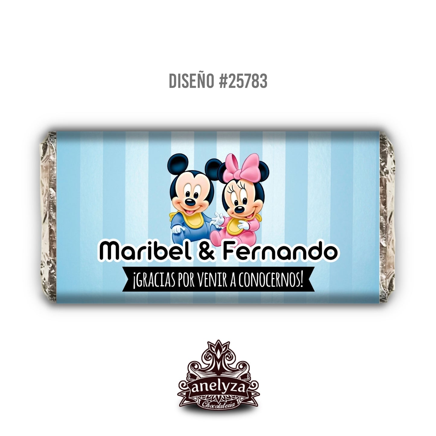 DESIGN #25783 MICKEY MINNIE TWINS BABY SHOWER BIRTH