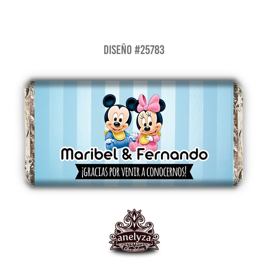DESIGN #25783 MICKEY MINNIE TWINS BABY SHOWER BIRTH