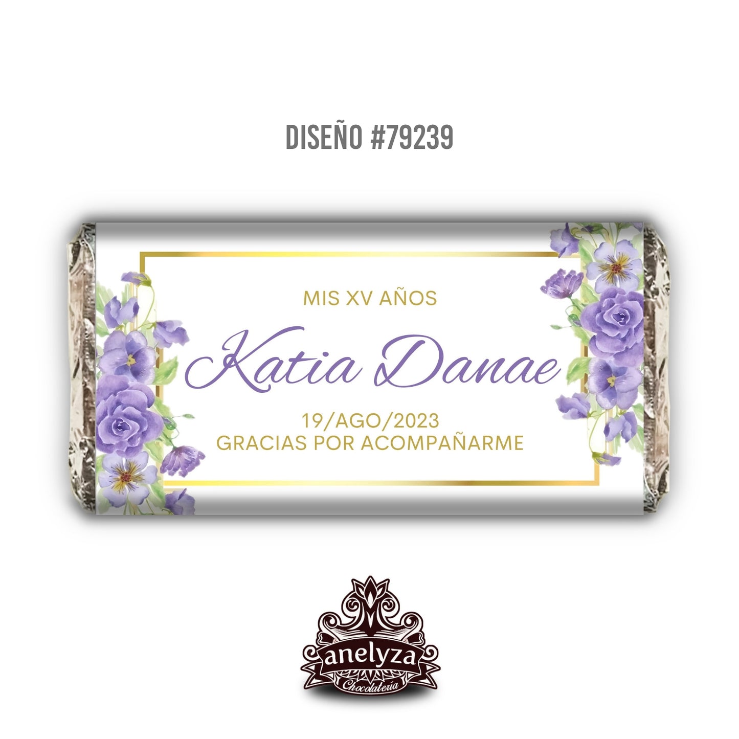DESIGN #79239 LILAC FLOWERS XV YEARS