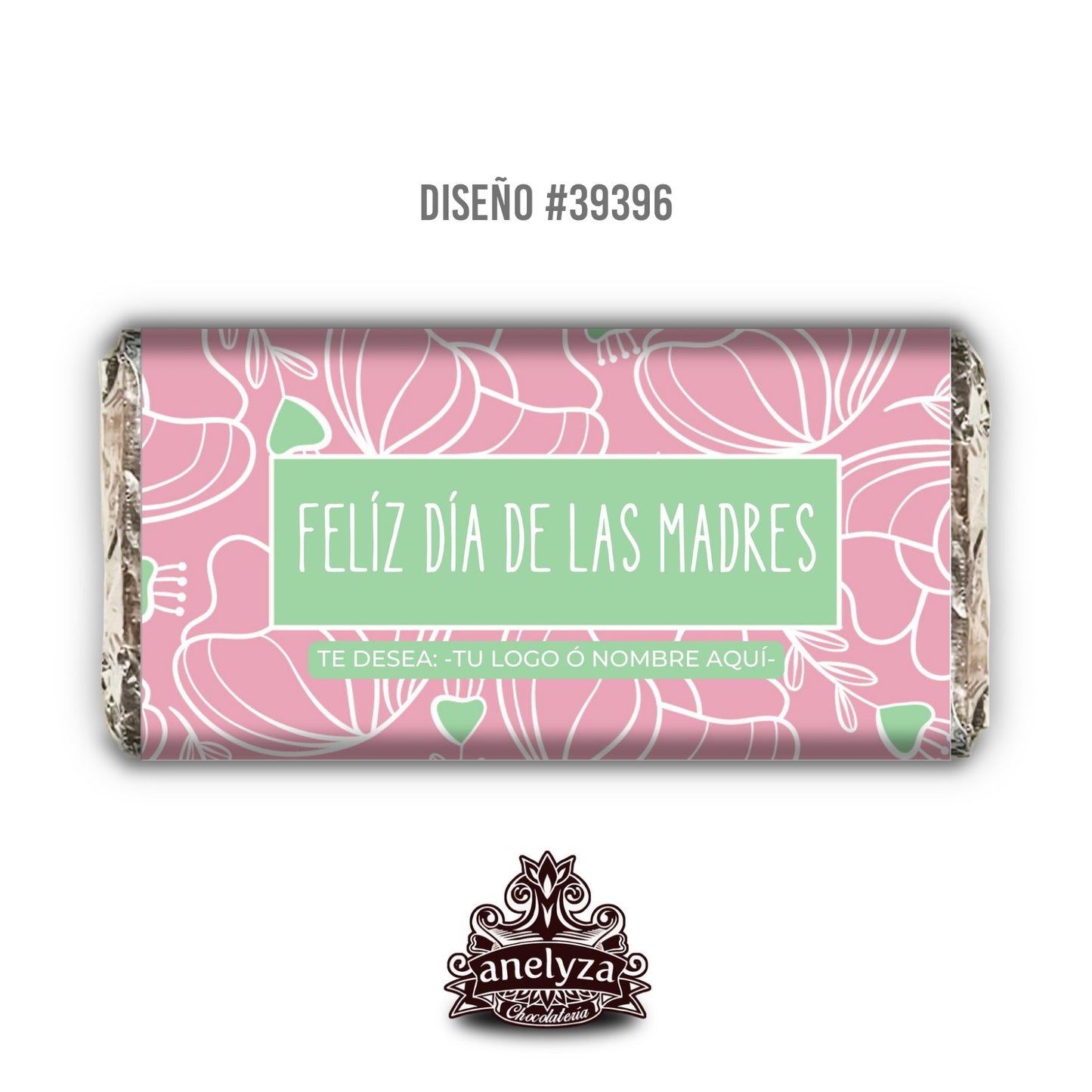 BARRAS DE CHOCOLATE PERSONALIZADAS DISEÑO #39396 DIA DE LAS MADRES