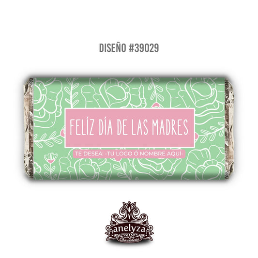 BARRAS DE CHOCOLATE PERSONALIZADAS DISEÑO #39029 DIA DE LAS MADRES