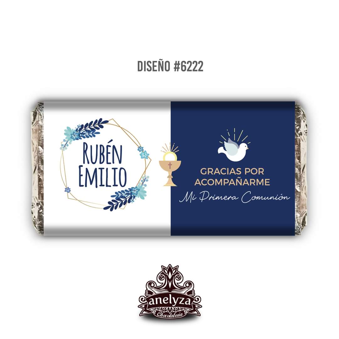 DESIGN #6222 BLUE BAPTISM/FIRST COMMUNION