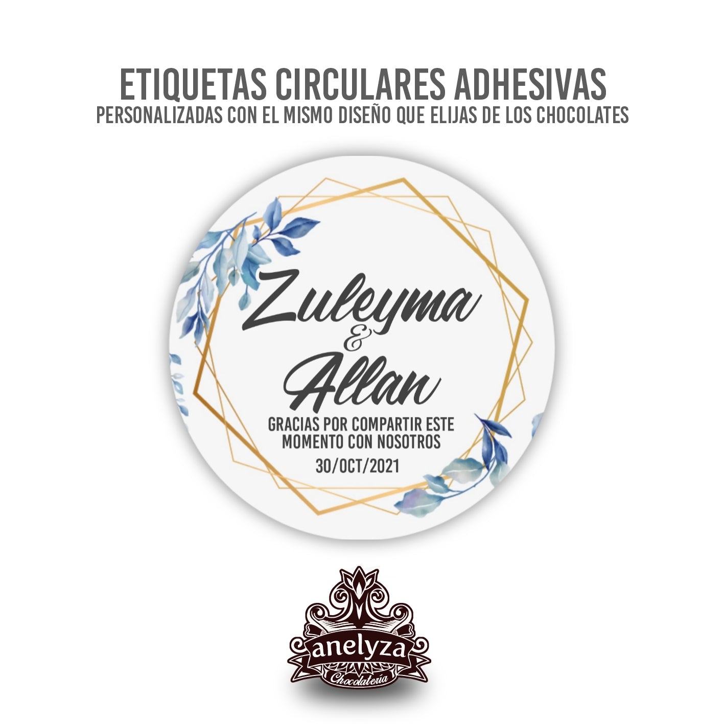 ETIQUETAS CIRCULARES ADHESIVAS