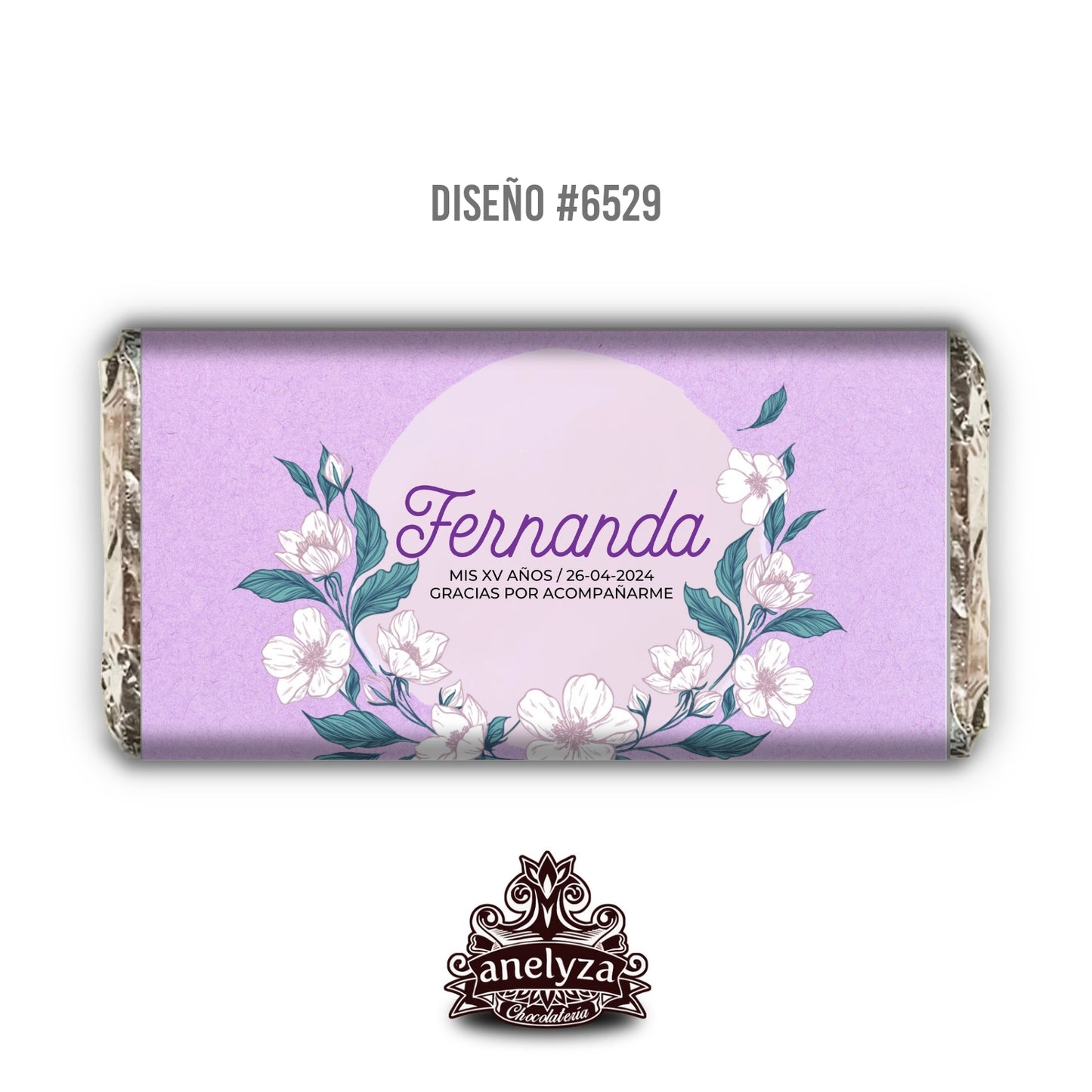 DESIGN #6529 LILAC FLOWERS XV YEARS