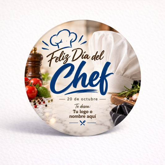 OBLEAS RELLENAS PERSONALIZADAS DISEÑO #7482-1 DIA DEL CHEF