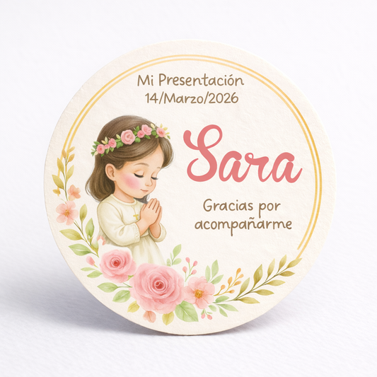 OBLEAS RELLENAS PERSONALIZADAS DISEÑO #6202-2 PRESENTACIÓN DE 3 AÑOS
