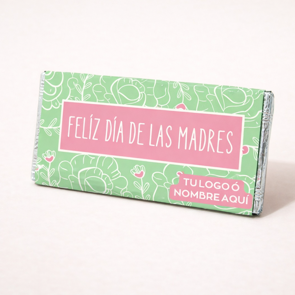 BARRAS DE CHOCOLATE PERSONALIZADAS DISEÑO #39396 DIA DE LAS MADRES