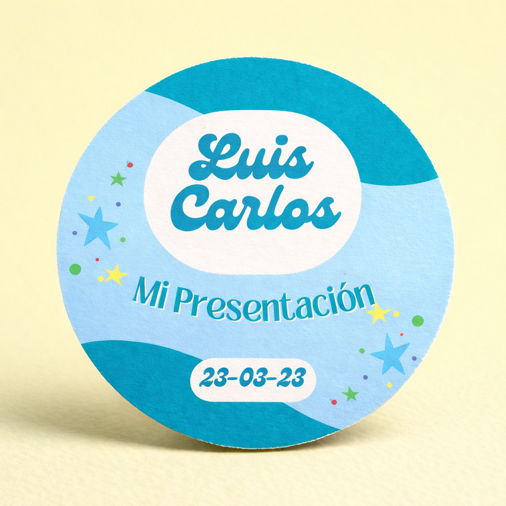 OBLEAS RELLENAS PERSONALIZADAS DISEÑO #6202-12 PRESENTACIÓN DE 3 AÑOS
