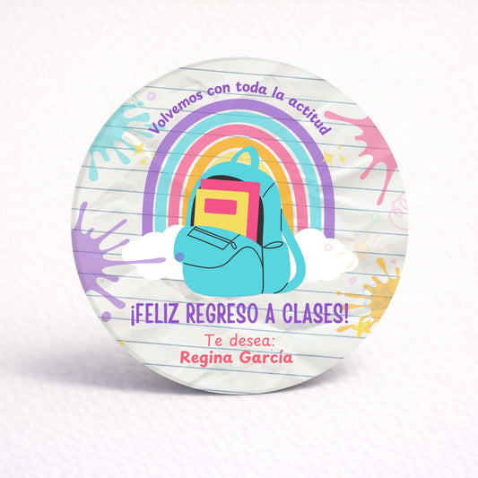 OBLEAS RELLENAS PERSONALIZADAS DISEÑO #4362-6 REGRESO A CLASES