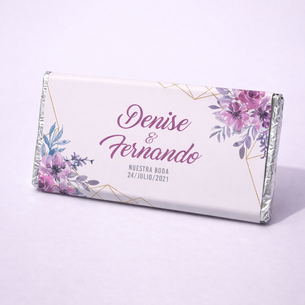 DESIGN #5946 PURPLE FLOWERS WITH GOLD WEDDINGS