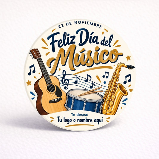 OBLEAS RELLENAS PERSONALIZADAS DISEÑO #4892-5 DIA DEL MÚSICO