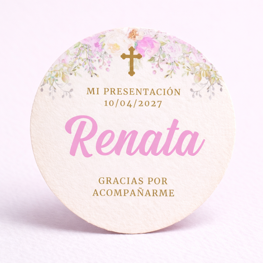 OBLEAS RELLENAS PERSONALIZADAS DISEÑO #6202-7 PRESENTACIÓN DE 3 AÑOS