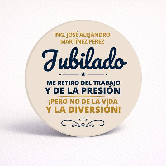 OBLEAS RELLENAS PERSONALIZADAS DISEÑO #7395-6 JUBILACIÓN