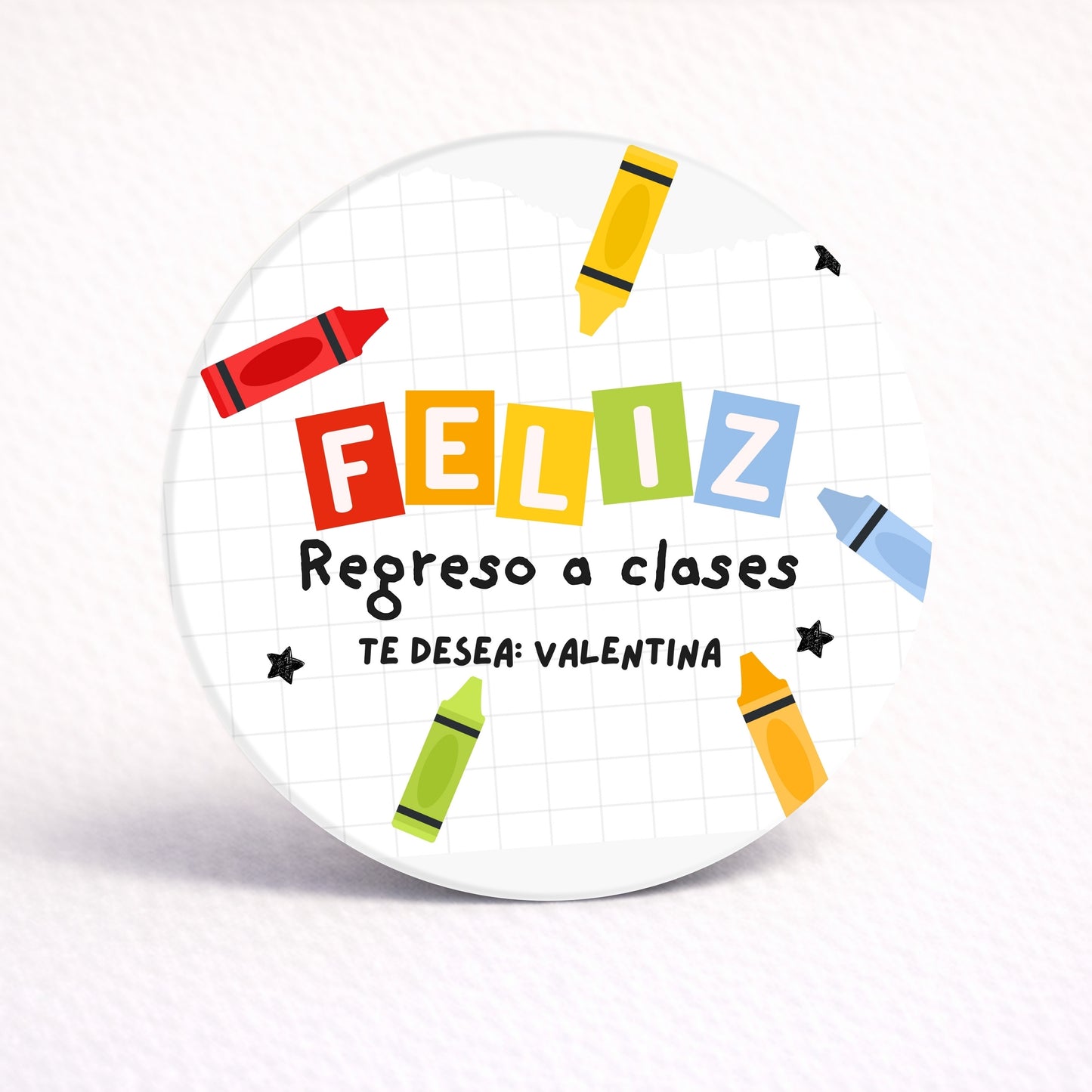 OBLEAS RELLENAS PERSONALIZADAS DISEÑO #4362-7 REGRESO A CLASES