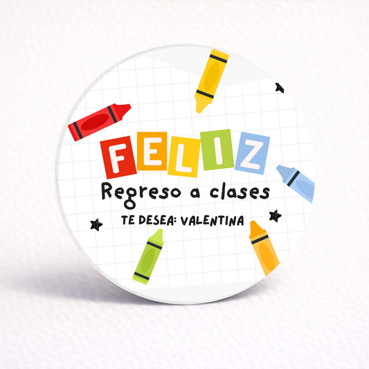 OBLEAS RELLENAS PERSONALIZADAS DISEÑO #4362-7 REGRESO A CLASES