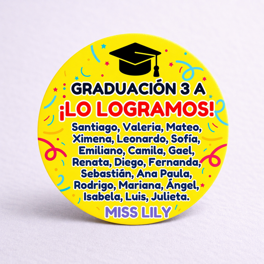 OBLEAS RELLENAS PERSONALIZADAS DISEÑO 5672-22 GRADUACIÓN