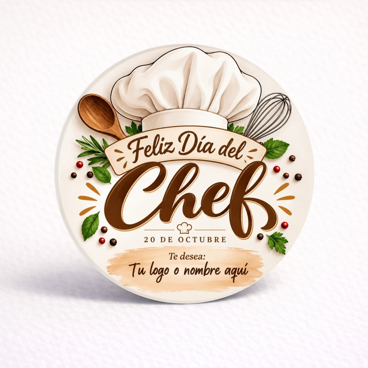 OBLEAS RELLENAS PERSONALIZADAS DISEÑO #7482-5 DIA DEL CHEF
