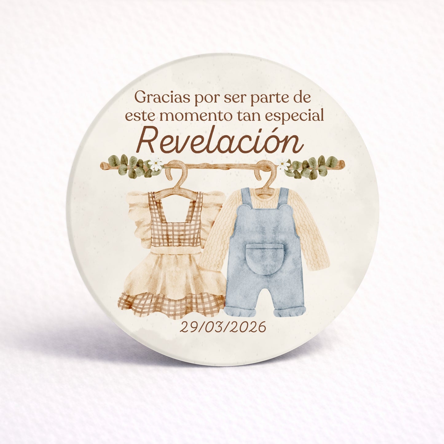 OBLEAS RELLENAS PERSONALIZADAS DISEÑO #0515-2 REVELACIÓN DE SEXO