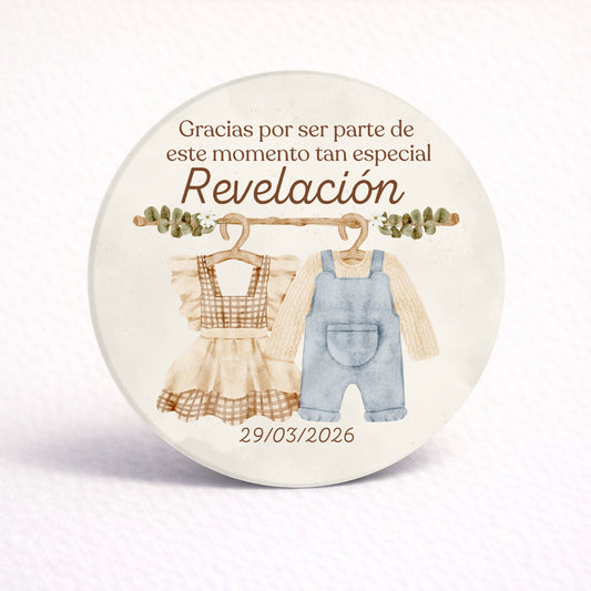OBLEAS RELLENAS PERSONALIZADAS DISEÑO #0515-2 REVELACIÓN DE SEXO