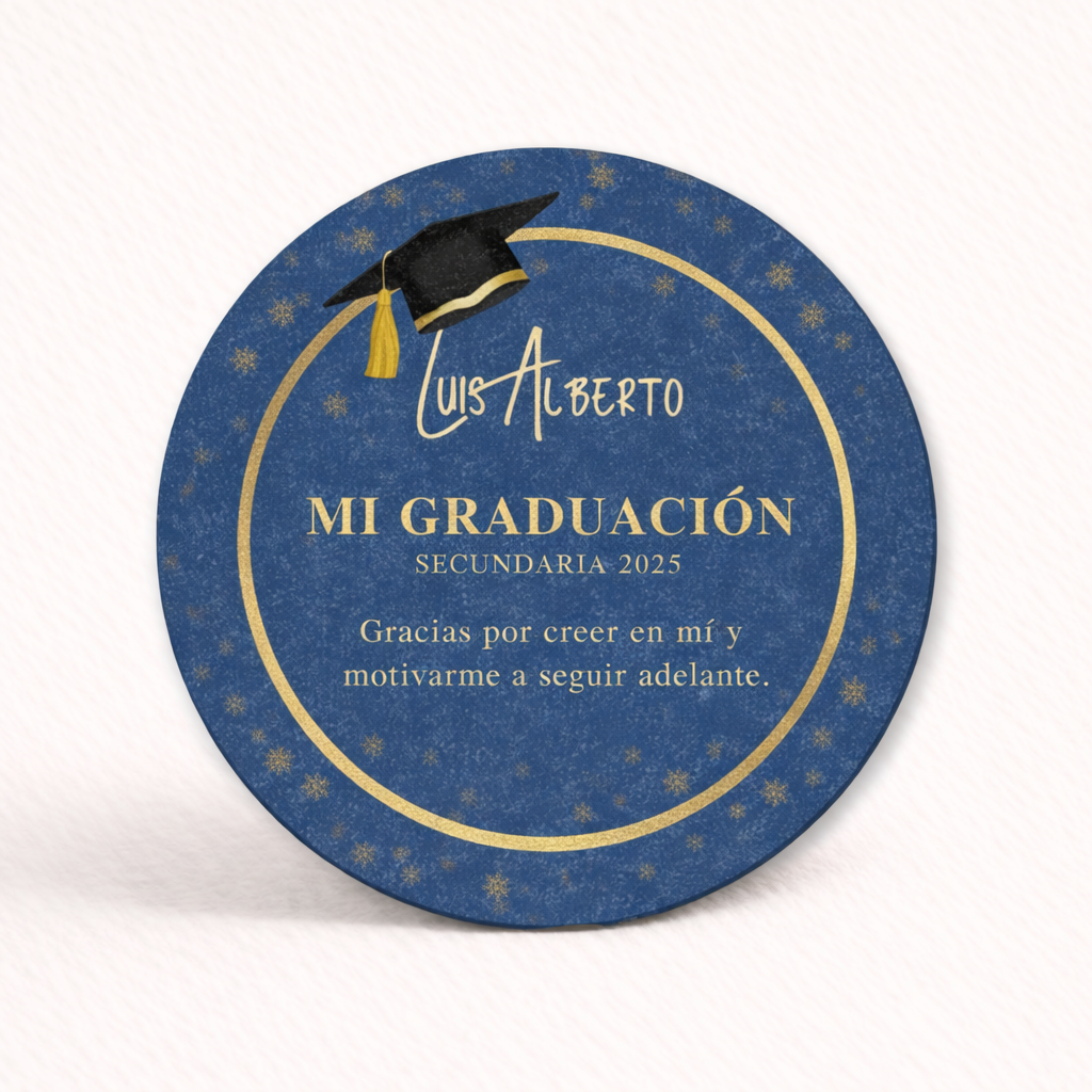 OBLEAS RELLENAS PERSONALIZADAS DISEÑO 5672-9 GRADUACIÓN