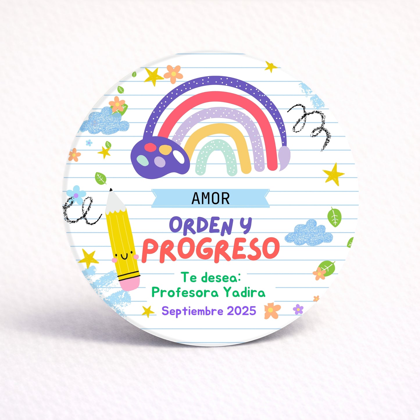 OBLEAS RELLENAS PERSONALIZADAS DISEÑO #4362-4 REGRESO A CLASES