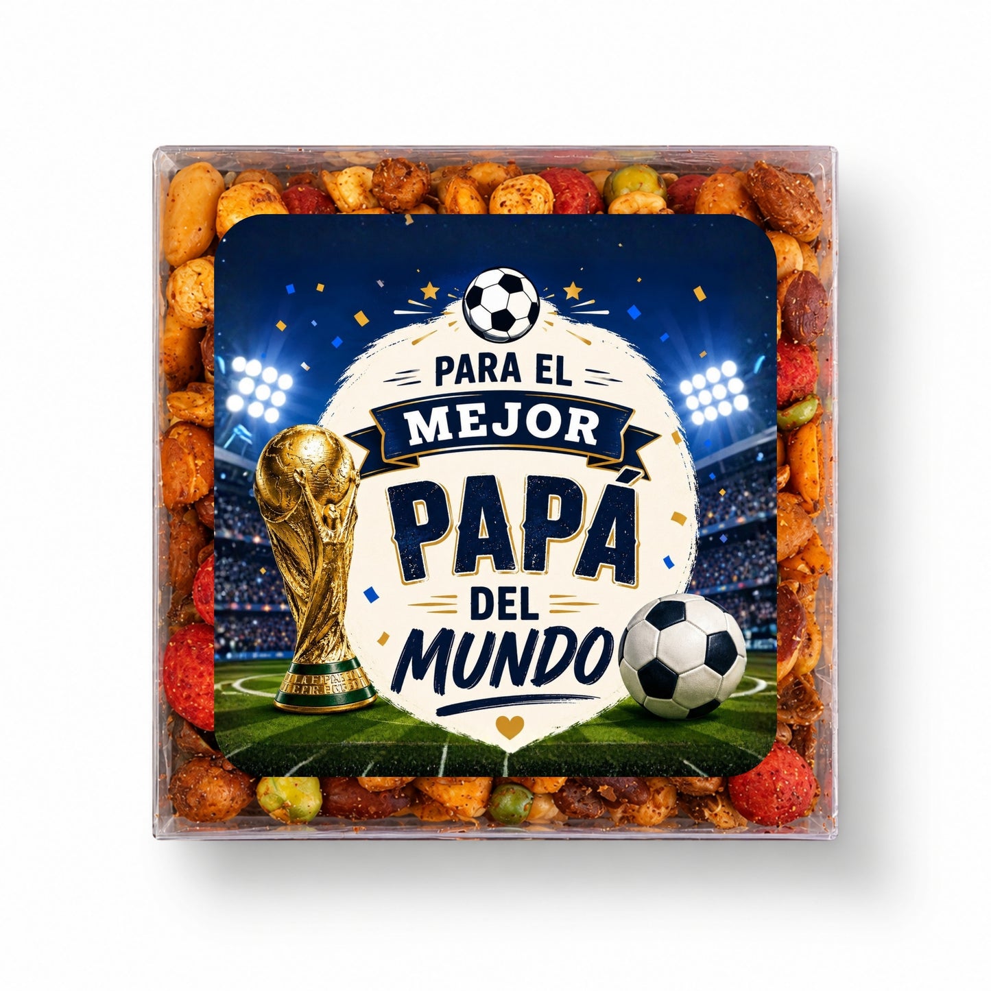 CAJA DE BOTANA PERSONALIZADA DISEÑO #5728-1 DIA DEL PADRE