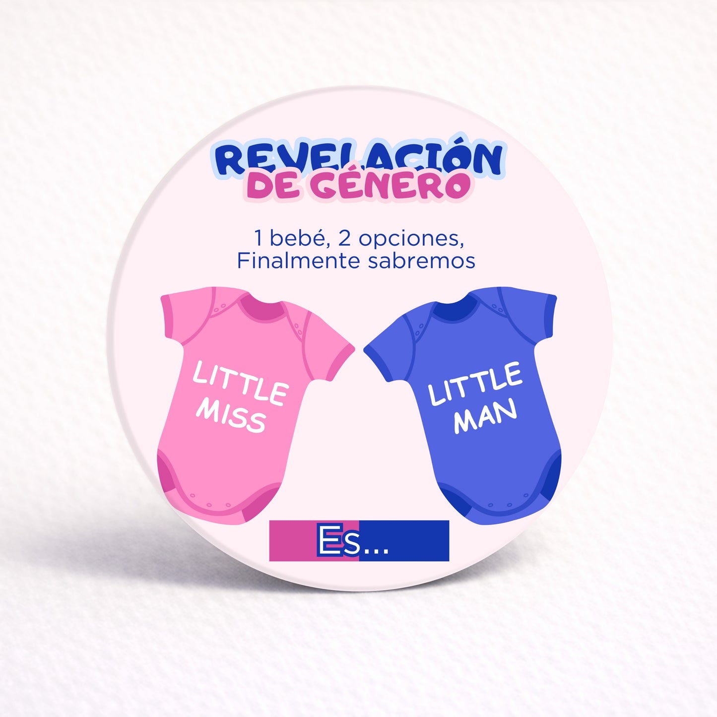 OBLEAS RELLENAS PERSONALIZADAS DISEÑO #0515-12 REVELACIÓN DE SEXO