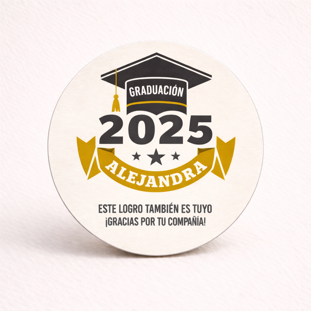 OBLEAS RELLENAS PERSONALIZADAS DISEÑO 5672-6 GRADUACIÓN