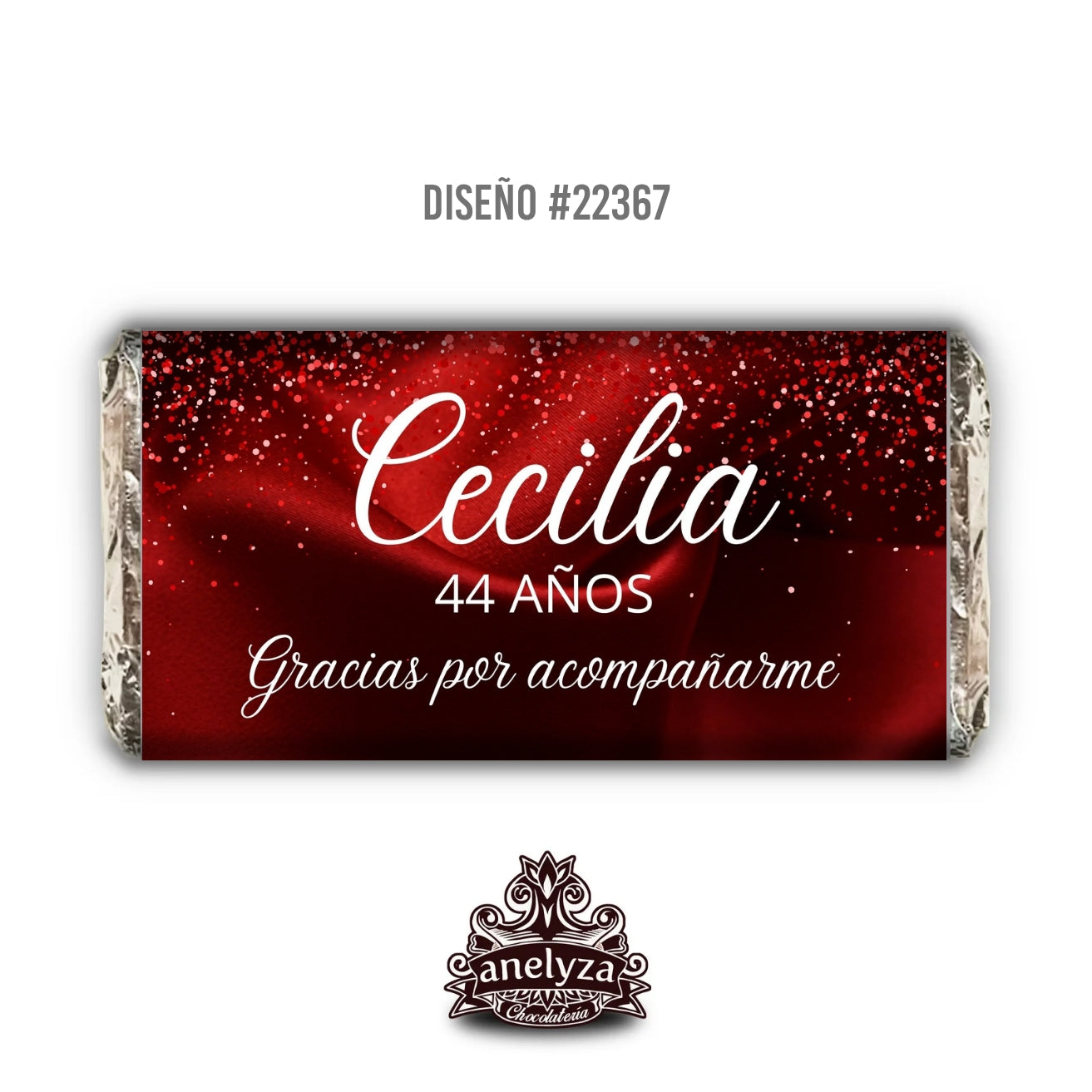 DESIGN #22367 WOMAN'S BIRTHDAY RED SABANA