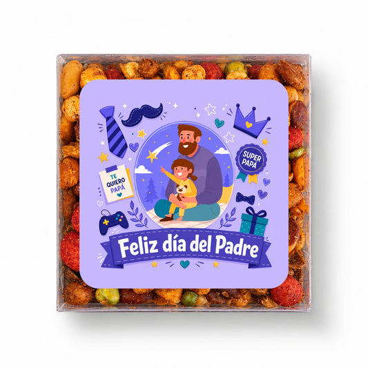 CAJA DE BOTANA PERSONALIZADA DISEÑO #5728-10 DIA DEL PADRE