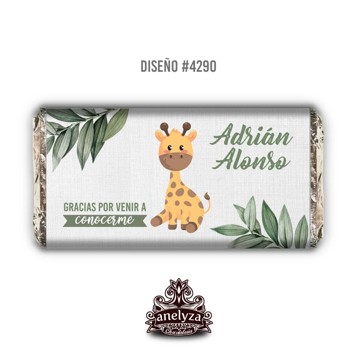 DESIGN #4290 GIRAFFE BIRTH/BABY SHOWER