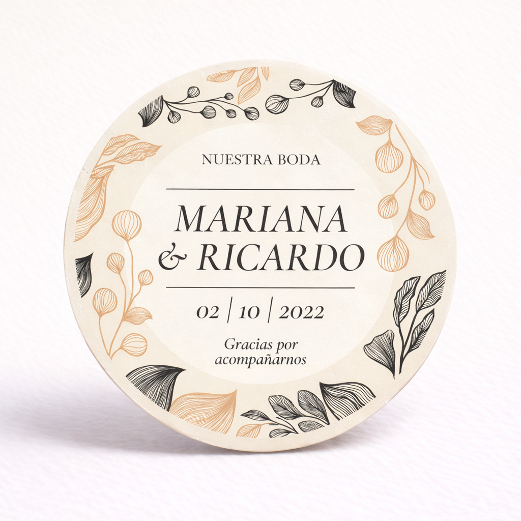 OBLEAS RELLENAS PERSONALIZADAS DISEÑO #8211 BODAS