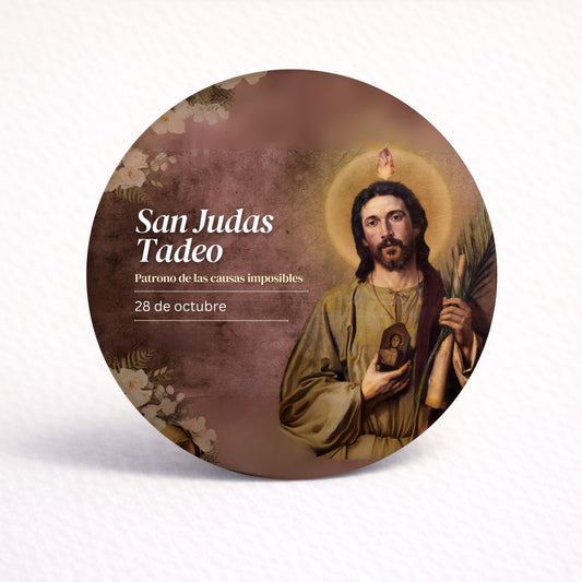 OBLEAS RELLENAS PERSONALIZADAS DISEÑO #4894-3 RELIGIOSO SAN JUDAS TADEO