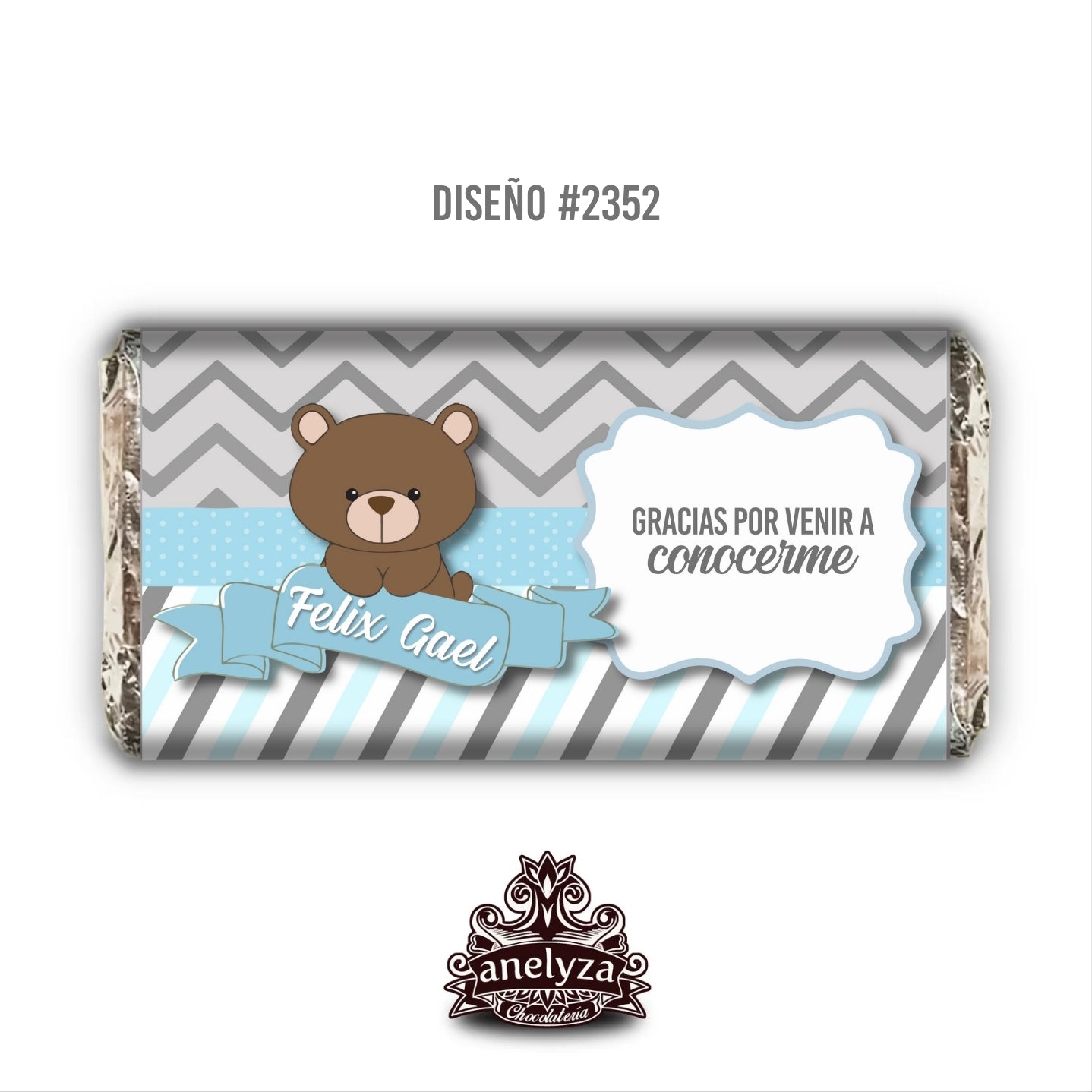 DESIGN #2352 BEAR BIRTH/BABY SHOWER