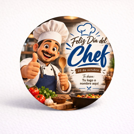 OBLEAS RELLENAS PERSONALIZADAS DISEÑO #7482-8 DIA DEL CHEF