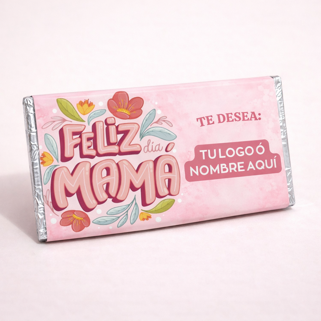 BARRAS DE CHOCOLATE PERSONALIZADAS DISEÑO #49815 DIA DE LAS MADRES