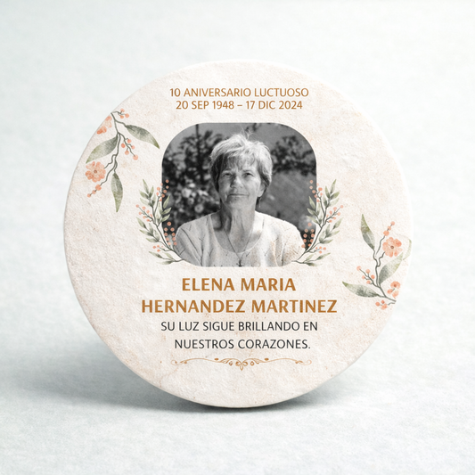 OBLEAS RELLENAS PERSONALIZADAS DISEÑO #6374-10 ANIVERSARIO LUCTUOSO FOTO