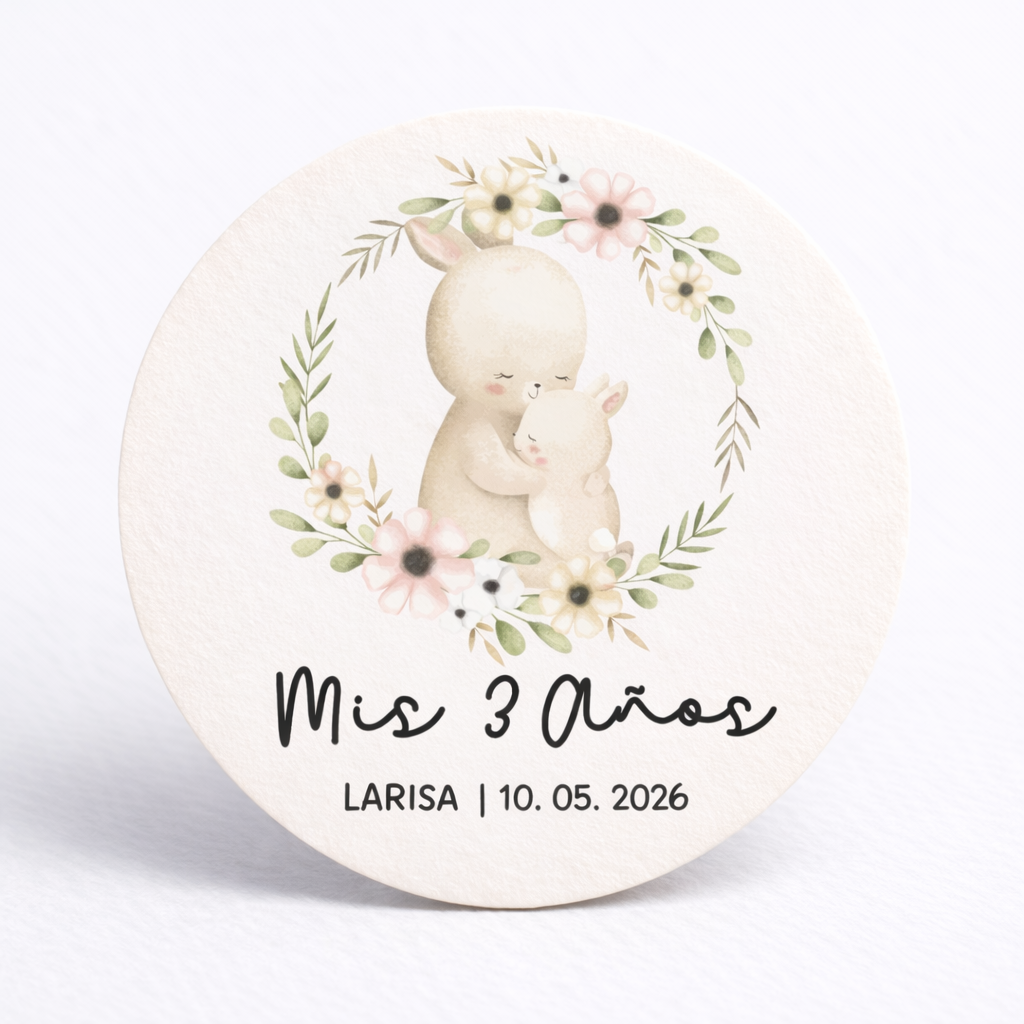 OBLEAS RELLENAS PERSONALIZADAS DISEÑO #6202-15 PRESENTACIÓN DE 3 AÑOS
