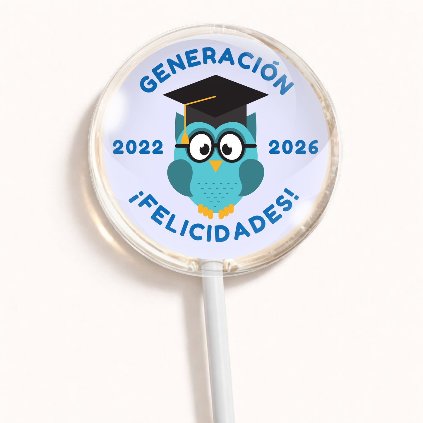 PALETAS DE CARAMELO PERSONALIZADAS DISEÑO #5672-8 GRADUACIÓN