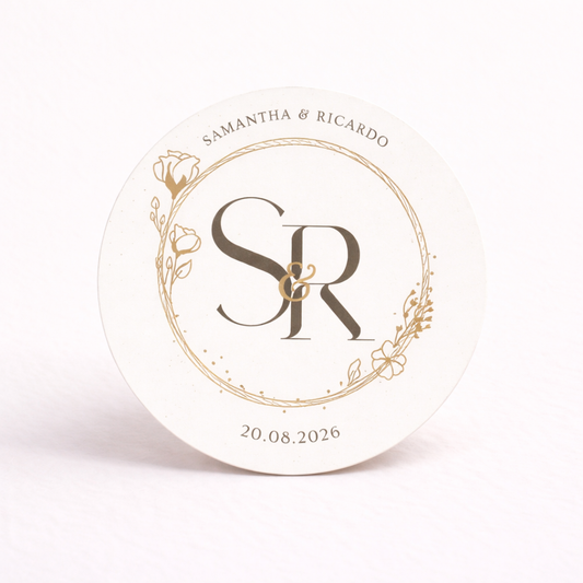 OBLEAS RELLENAS PERSONALIZADAS DISEÑO #4929-1 BODAS INICIALES