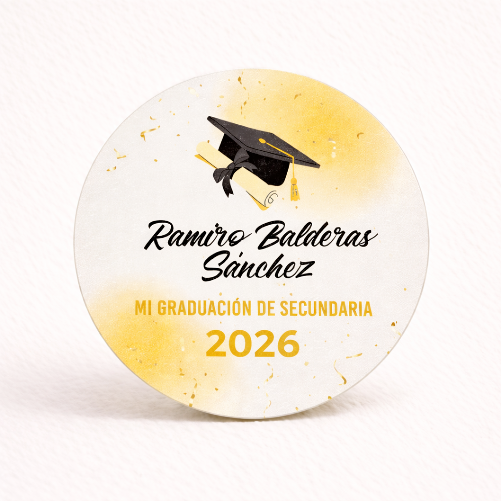 OBLEAS RELLENAS PERSONALIZADAS DISEÑO 5672-12 GRADUACIÓN