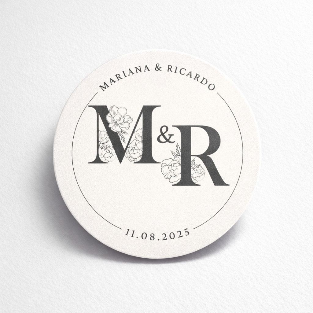 OBLEAS RELLENAS PERSONALIZADAS DISEÑO #4929-7 BODAS INICIALES