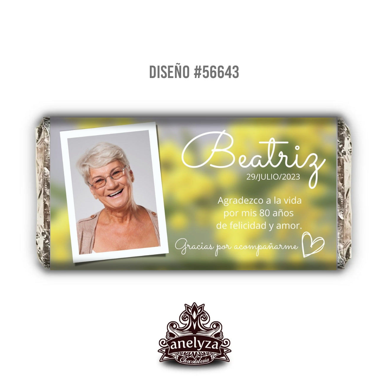 DESIGN #56643 WOMAN'S BIRTHDAY WITH PHOTO