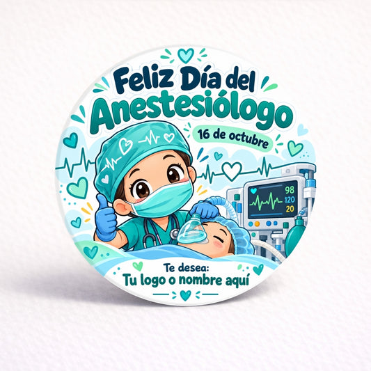 OBLEAS RELLENAS PERSONALIZADAS DISEÑO #4891-5 DIA DEL ANESTESIOLOGO