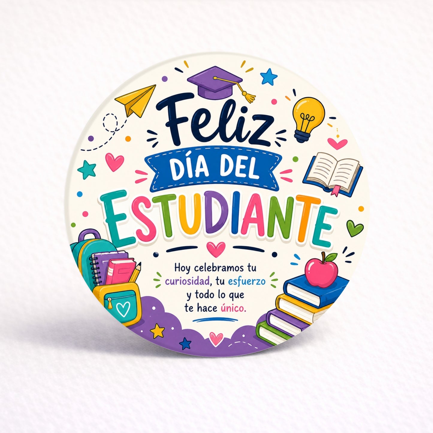 OBLEAS RELLENAS PERSONALIZADAS DISEÑO #5783-2 DÍA DEL ESTUDIANTE