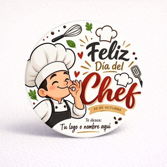 OBLEAS RELLENAS PERSONALIZADAS DISEÑO #7482-4 DIA DEL CHEF