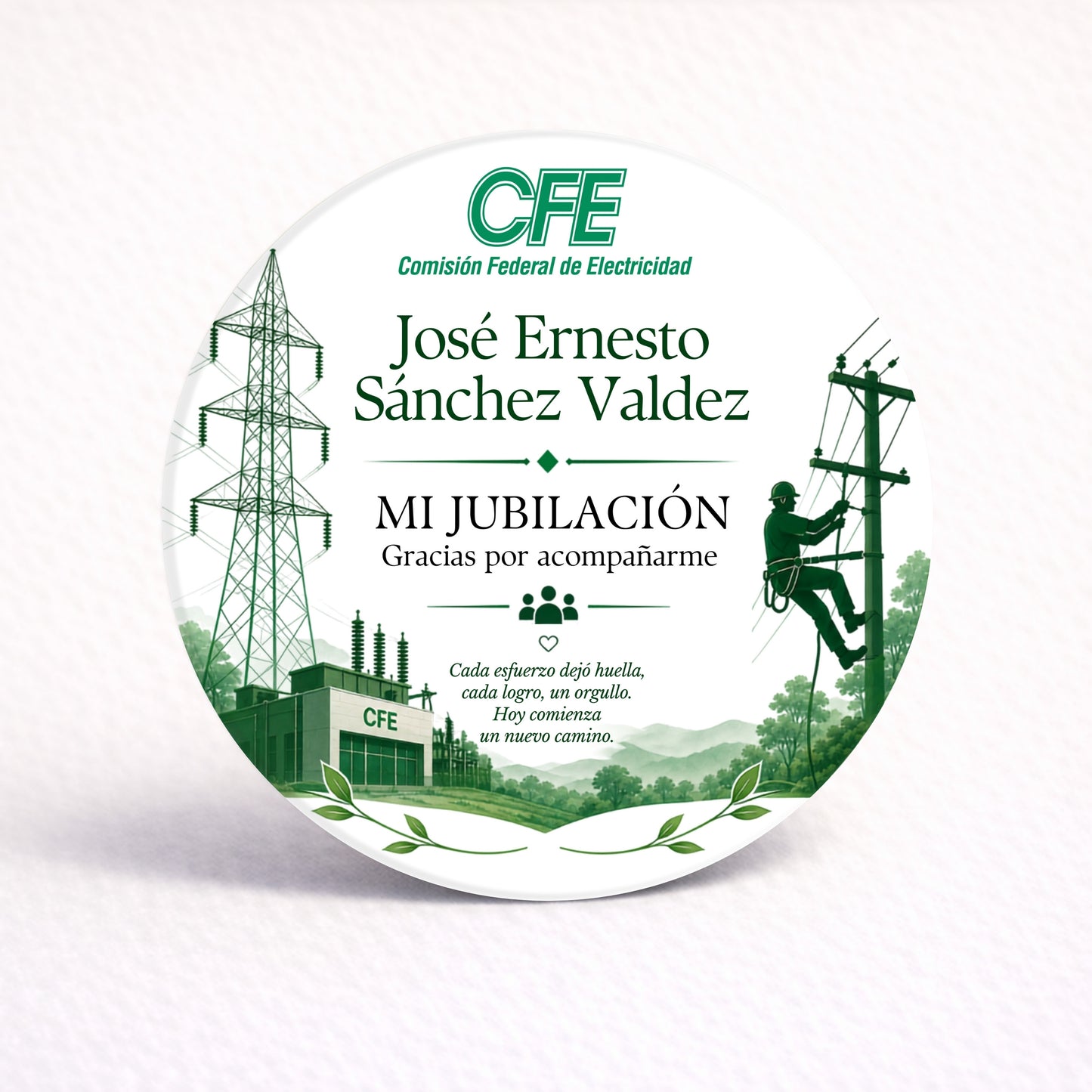 OBLEAS RELLENAS PERSONALIZADAS DISEÑO #7395-12 JUBILACIÓN